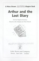 Arthur and the lost diary / text by Stephen Krensky.