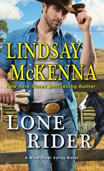 Lone rider: Lindsay McKenna.