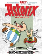 Asterix omnibus. written and illustrated by Albert Uderzo ; [translated by Anthea Bell and Derek Hockridge]. 10, Asterix and the magic carpet, Asterix and the secret weapon, Asterix and Obelix all at sea