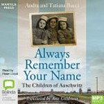 Always remember your name : the children of Auschwitz / Andra Bucci and Tatiana Bucci ; translated by Ann Goldstein ; read by Helen Lloyd.