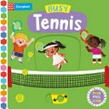 Busy tennis / illustrated by Jayre Gómez.
