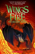 Wings of fire : the graphic novel. by Tui T. Sutherland ; adapted by Barry Deutsch and Rachel Swirsky ; art by Mike Holmes ; color by Maarta Laiho. Book four, The dark secret